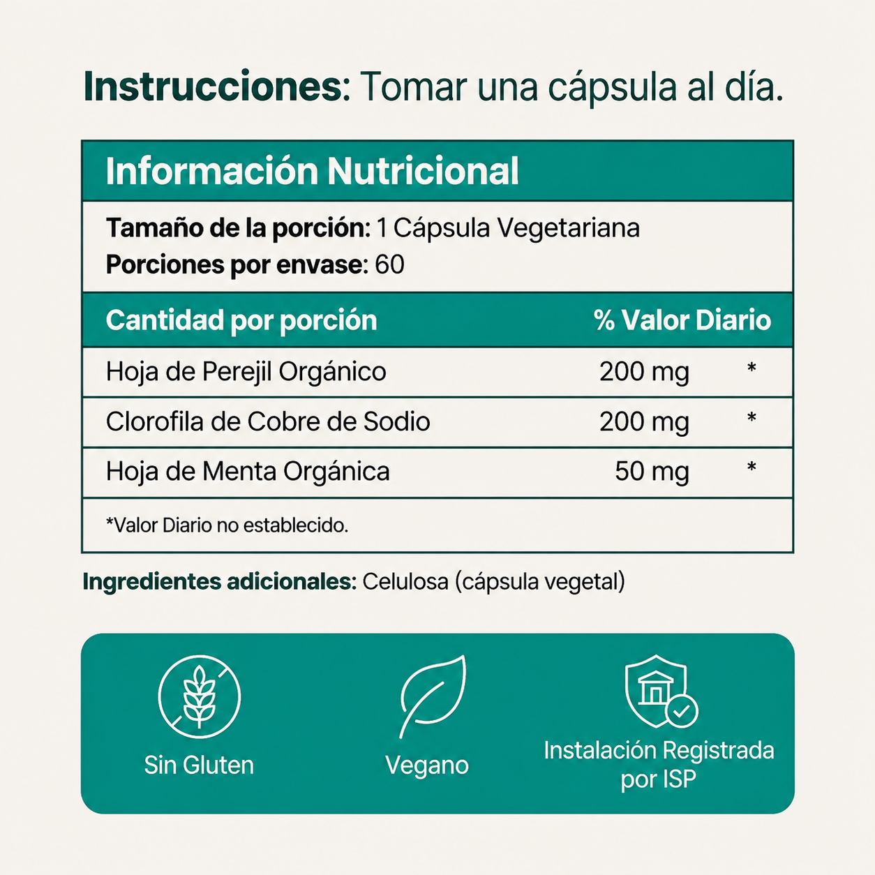 Desodorante corporal Deos® 60 cápsulas
