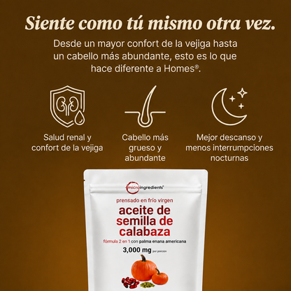 Cápsulas blandas de aceite de semilla de calabaza: fortalece de forma natural la salud renal y el bienestar de la vejiga desde el interior