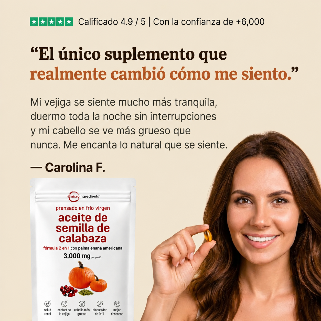Cápsulas blandas de aceite de semilla de calabaza: fortalece de forma natural la salud renal y el bienestar de la vejiga desde el interior
