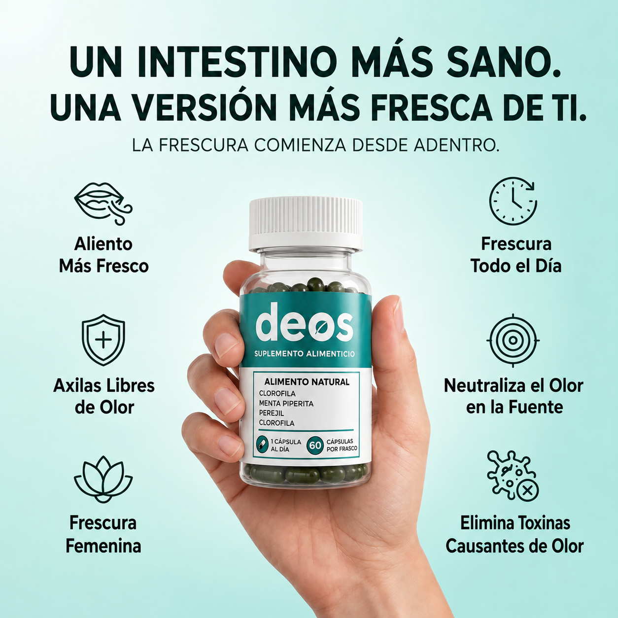 Desodorante corporal Deos® 60 cápsulas