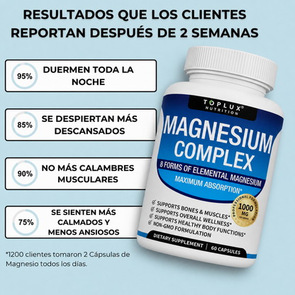Magnesio Complex de 8 Fuentes — 60 Cápsulas
